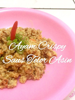 Foto resep Ayam Crispy Saus Telur Asin Pedas Gurih✨