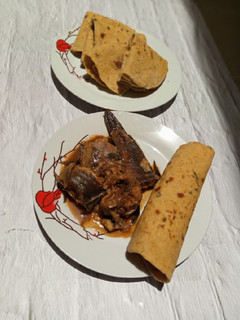 A picture of Turkish flat bread(Bazlama).