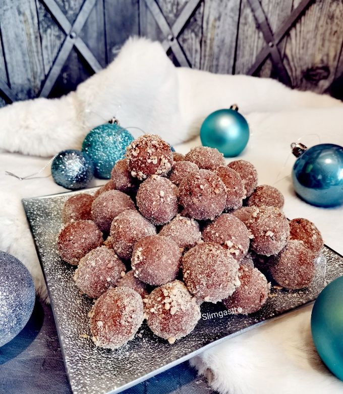 Mézeskalács golyók (diétásan) recept fotója