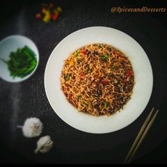 A picture of Burnt Garlic Veg Fried Rice.