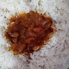 A picture of Rajma and Rice.