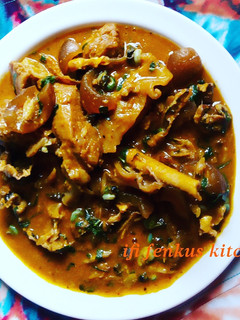 A picture of Ofor soup.