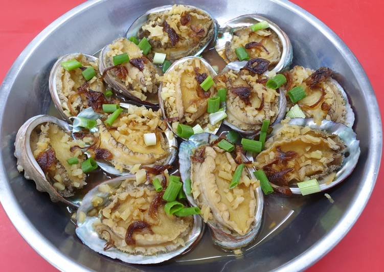 How to Make Quick Steam Abalone 蒸鲍鱼