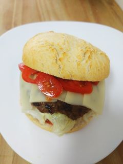 Una foto de Hamburguesa casera