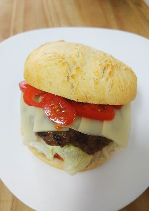 Una foto de Hamburguesa casera