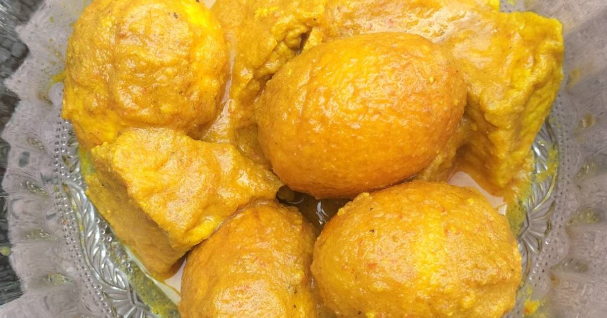 Resep Telor Tahu Bumbu Kuning Tanpa Santan Favorit Bunda