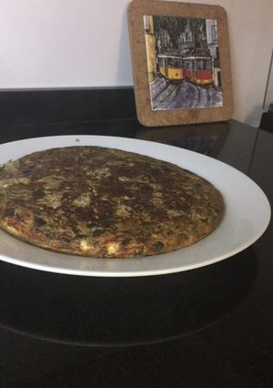 Una foto de Tortilla de berenjena