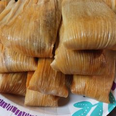 A picture of New Year's Eve Tamales, Pork.