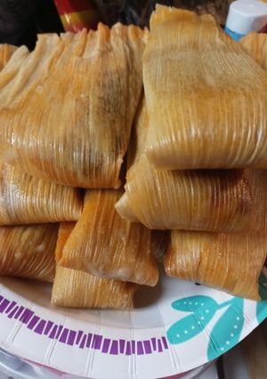 A picture of New Year's Eve Tamales, Pork.