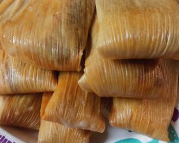 The New Way Serving Recipe New Years Eve Tamales Pork Savory Delicious