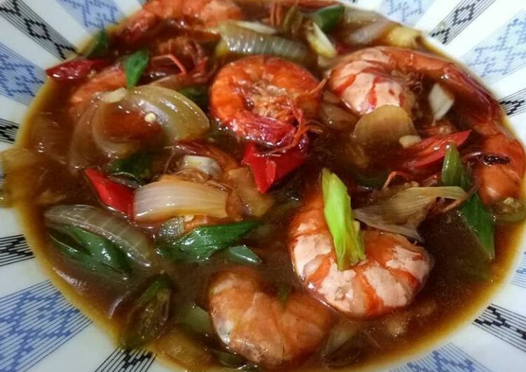 BIKIN NAGIH! Resep Udang Saus Tiram