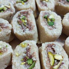 Delicious Til Sweets without Mava & Ghee A picture of Delicious Til Sweets without Mava & Ghee.