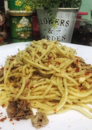 Foto resep Spaghetti Tuna Aglio Olio