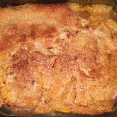 A picture of Peach cobbler.