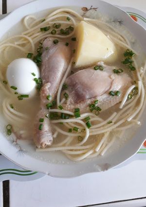 Una foto de Caldo de gallina
