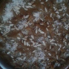 A picture of Besan ka halwa.