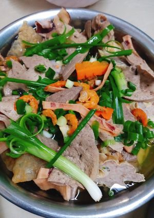 Hình của món Canh bóng bì gan heo.
