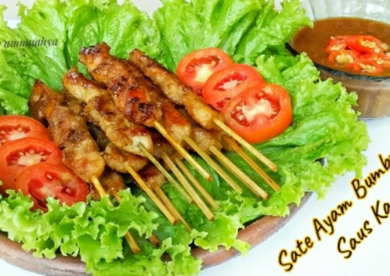 8. Sate Ayam Bumbu Kecap Saus Kacang