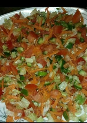 صورة لوصفة سلطه بلدي 🍅🥕🥒 وسلطه بابا غنوج 🍆