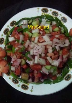 A picture of Kachumber Salad.