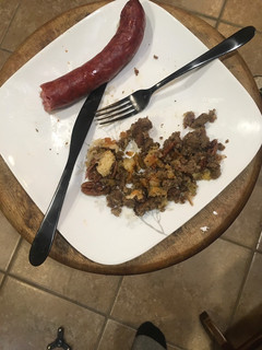 A picture of Sausage stuffing.