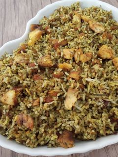 عکسی از دستور شوید پلو ماهی