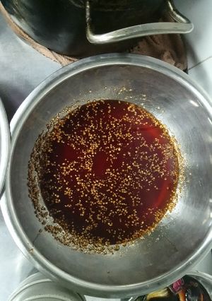 Hình của món Sốt mắm, đồ chiên.