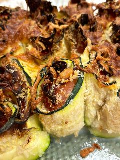 Una foto de Cena rápida: rollitos de calabacín rellenos en Airfryer