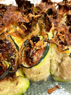 Una foto de Cena rápida: rollitos de calabacín rellenos en Airfryer