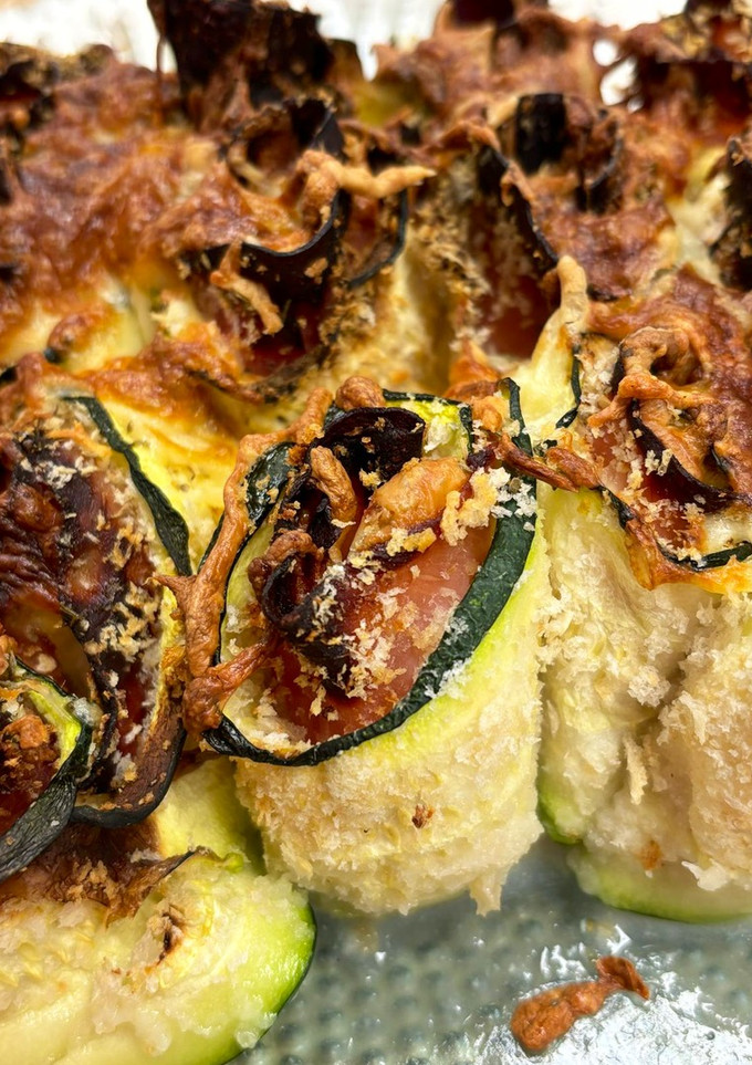 Una foto de Cena rápida: rollitos de calabacín rellenos en Airfryer