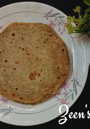 A picture of Rotis with Dill Greens.