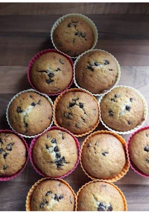 Une photo de Muffins pepites chocolat