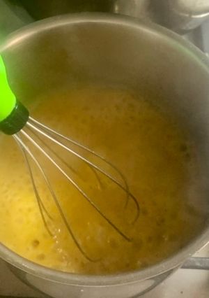 Una foto de Bechamel con Jugo de carne y verduras