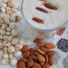 A picture of Navratri special high energy milkshake.