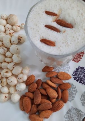 A picture of Navratri special high energy milkshake.