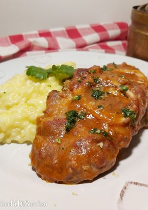 Foto di Risotto allo zafferano con ossibuchi