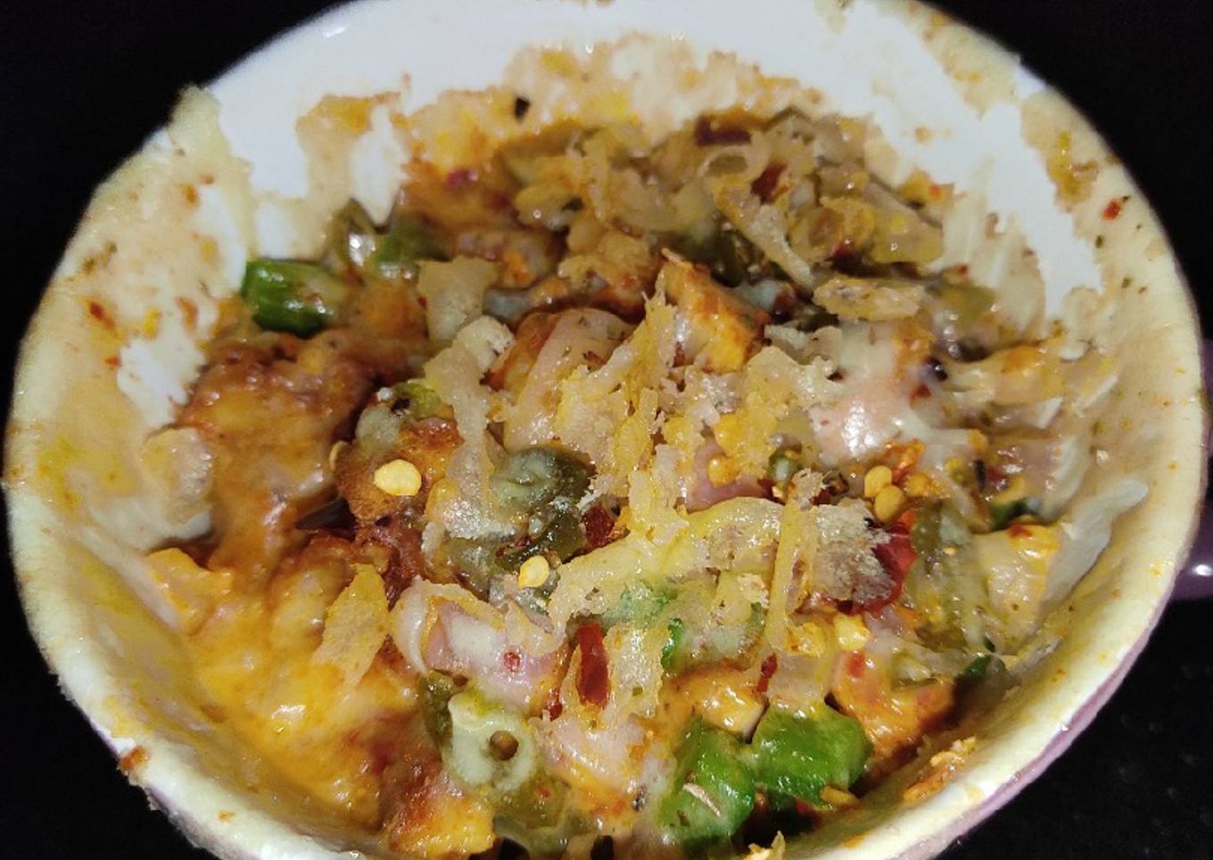 Pizza in a Cup - Microwave Pizza