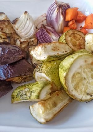 Una foto de Vegetales asados