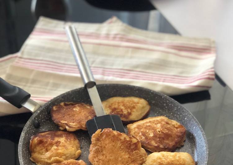 Maniere simple a Preparer Tous les soirs de la semaine Pancakes aux pommes
