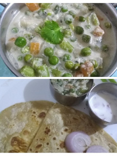 சிம்பிள் ஒயிட் குருமா (Simple white kuruma recipe in tamil) செய்முறை முக்கிய புகைப்படம்