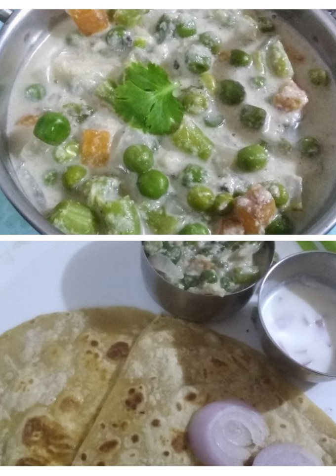 சிம்பிள் ஒயிட் குருமா (Simple white kuruma recipe in tamil) செய்முறை முக்கிய புகைப்படம்