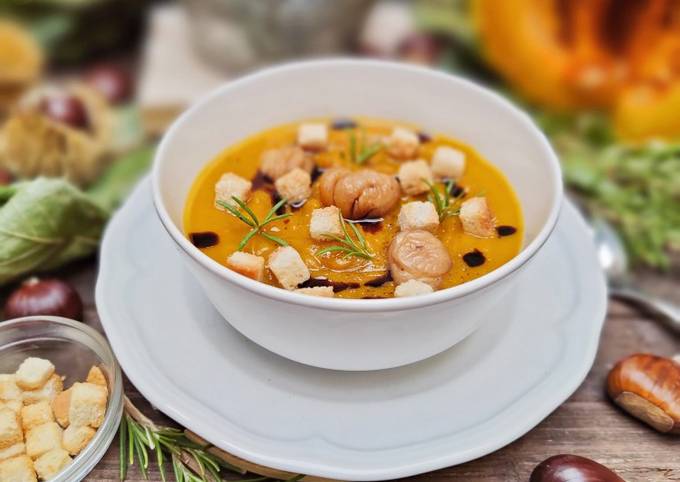 Modo semplice a Fai Qualsiasi notte della settimana Vellutata alla zucca e castagne