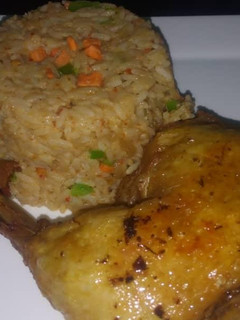 A picture of Jollof Rice.
