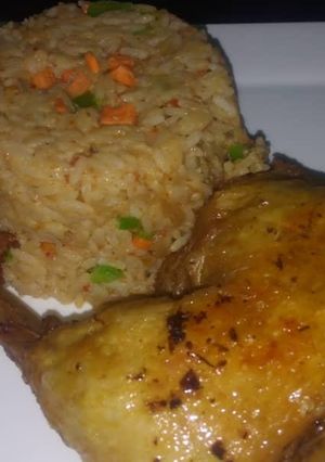 A picture of Jollof Rice.
