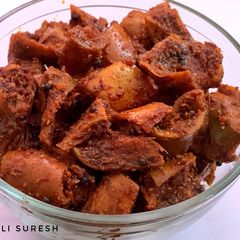 Dry Mango pickle !! A picture of Dry Mango pickle !!.