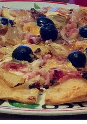 Une photo de Pizza chèvre miel