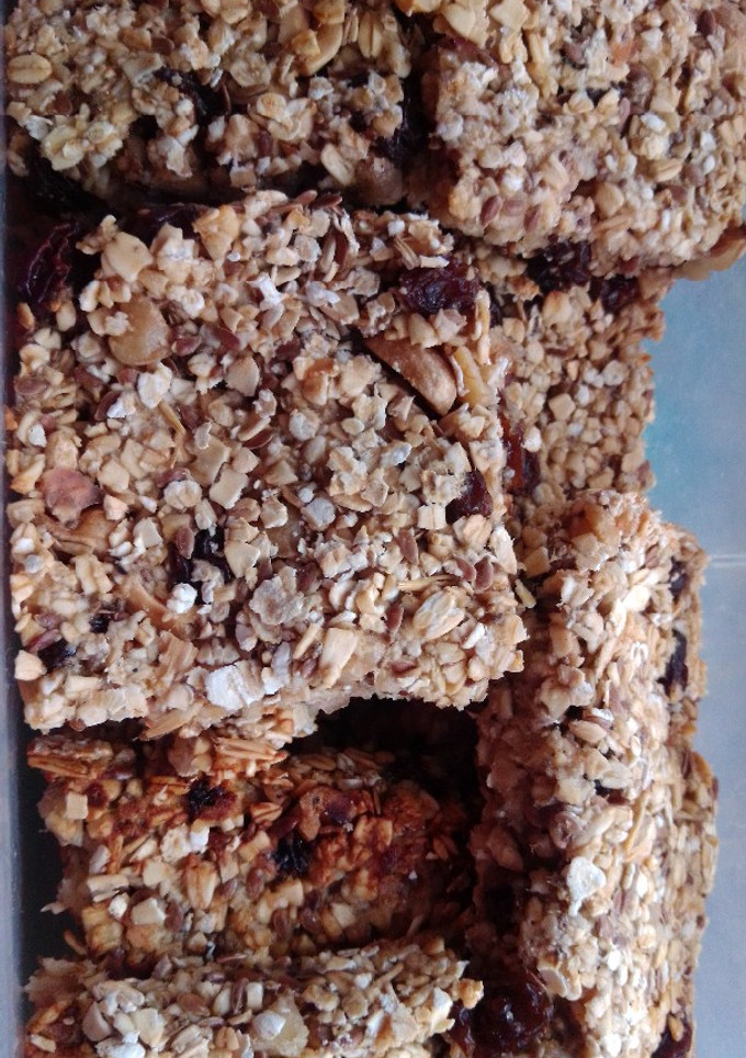 Una foto de Barritas de cereales veganas al horno 🙂
