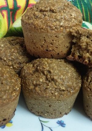 Una foto de Muffins integrales de manzana 🍎