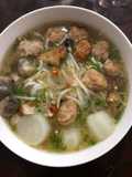 Bánh canh bột gạo chả cá