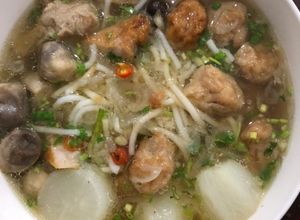 Hình của món Bánh canh bột gạo chả cá.